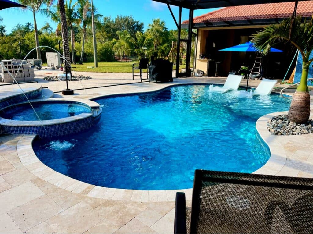 custom pools,better pools and spas,north port